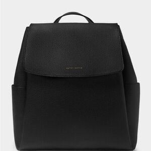 Kate Spade Black Leather Laptop Backpack
